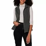 Amazon Essentials Damen Ärmellose Polar Soft Fleece-Weste Mit Klassischer Passform (Erhältlich In Übergröße), Dunkelgrau Meliert, XXL