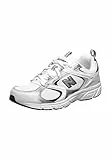 New Balance Herren 408 Sneaker, Weiss/SCHWARZ, 42.5 EU