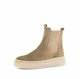 Gabor Damen Chelsea Boots, Frauen Stiefeletten,Best Fitting,uebergangsstiefel,Schlupfstiefel,flach,Stiefel,Bootee,Lion (EL. Filz),39 EU / 6 UK