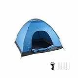 Relaxdays Pop Up Zelt Strand, Wurfzelt, 2-3 Personen, kleines Packmaß, UV Schutz 50+, HxBxT: 135 x 200 x 200cm, blau