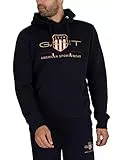 Gant Herren Reg Archive Shield Hoodie Kapuzenpullover, Evening Blue, L EU