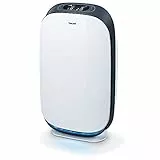 Beurer LR 500 Luftreiniger, mit HEPA-Filter H13, App-Steuerung über WLAN, filtert diverse Bakterien und Viren, mit Timer und Nachtmodus, für Räume bis 106m², Weiß, 21 x 35 x 62 cm