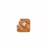 Emibele 3 Pack Stapelbar Gold Ringe für Oura Ring Gen 3/Oura Ring Gen 4, 14K Gold plattiert Edelstahl nicht anlaufen Golden Stacking Steinring, Cubic Zirkonia Stack Ringe Schmuck für Frauen, Größe 9