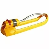 HOZELOCK - Sprinkler Plus 180 m²: Rasensprenger für kleine Flächen, ideal für Rasen und etablierte Pflanzen, einstellbarer Oszillationsbereich, 15 Düsen für gleichmäßige Bewässerung [2972P0000]