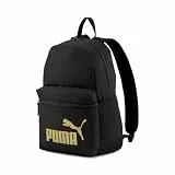 PUMA 75487 Unisex Rucksack, Puma Black-Golden logo, Einheitsgröße