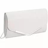 Lurrose Kleine Handtasche Damen Elegant Glitzer Abendtasche Glitzer Handtasche Elegante Envelope Tasche Kettentasche Schultertaschen für Hochzeit Party