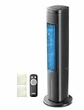 Midea Turmventilator mit 5L Wasserkühlung | Luftkühler mobil | Mobile Klimaanlage ohne Abluftschlauch | Verdunstungskühler, 3 Geschwindigkeitsstufen,75° Schwenkfunktion, 7h Timer, Leiser