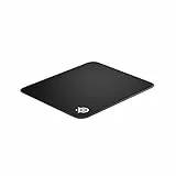 SteelSeries QcK Gaming-Mauspad, mittelgroß, genähter Rand, extra langlebig, optimiert für Gaming-Sensoren, Schwarz
