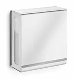 blomus -NEXIO- Papiertuchspender aus mattiertem Edelstahl, einfache Entnahme, Handtuchspender, praktisches Sichtfenster, Wand, hochwertige Verarbeitung (H / B / T: 30 x 27 x 13 cm, Edelstahl, 66656)