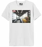Life Magazine Herren Melifemts009 T-Shirt, weiß, S