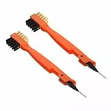 Zerodeko 2stücke Reinigungsbürsten Aus Stabilem Stahl Und Kupferdraht Für Kochfelder Zum Reinigen Orange Bürste Für Herd Und Tisch Edelstahl-pick-pin Für Gasöffnung Mehrzweckbürste