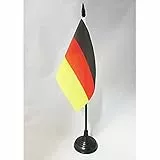 AZ FLAG - Tischflagge Deutschland - 15x10 cm - Deutsche Tischfahne 10 x 15 Cm - Flaggen