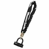 MASTER LOCK Fahrradschloss Stahlkettenglied mit mini Bügelschlösser [mit Schlüssel] [Zertifiziertes Fahrrad Schloss] 8234EURDPRO - Ideal für Fahrräder, Schwarz