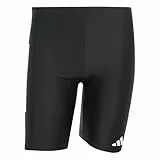 adidas Men's 3 Stripes Swim Jammers 8 INCH, Black/White, XL