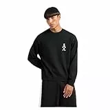 Armani ExchangeMen's The Grid, Sustainable, Jacquard Logo Pullover Sweater Black,L