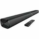 GarageRock Soundbar für TV Geräte, Teilbare 2-in-1 TV Soundbr mit Automatischer Lautstärkeanpassung, Stereo TV Lautsprecher mit 3 EQ-Modi, Bluetooth 5.3, ARC/Opt/AUX, Soundbar für Fernseher/PC/Beamer