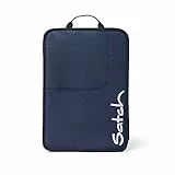 satch Heftebox DIN A4 für Schulrucksäcke inkl. Griff und drei Fächern, hochwertig und leicht Heftebox Triple Flex Blau - Blau