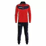 Givova TR018 Herren Visa Trainingsanzug, Mehrfarbig (rot/blau), L