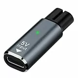 Vroxdrez 5V USB C Ladegerät Adapter Ladekonverter Kompatibel mit Philips Norelco One Blade Rasierer QP2824 QP2734 QP2724 QP2834 QP4631 MG7950 MG7930 MG9530 7000 9000, One Blade Ladekabel TypC Konverte