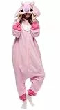 LABULA Einteiler für Erwachsene, Tier-Pyjama, 001 Pink, X-Large