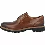 Clarks Herren Batcombe Hall Derbys, Dark Tan Lea, 45 EU