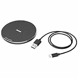 Hama Wireless Charger, Kabelloses Qi Ladepad 10 Watt, kabellos für Smartphones (Handy induktiv Laden, Induktionsladegerät, Fast Charge, Tisch Ladestation, Metall) schwarz