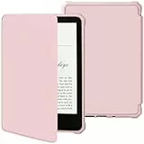 Hülle für 7' Kindle Paperwhite und Kindle Colorsoft Signature Edition Erschienen 2024/2025, Leicht, Wasserfest, Umfassender Schutz und Magnetverschluss (Light pink)