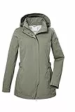 G.I.G.A. DX Damen Softshelljacke/Outdoorjacke mit abzippbarer Kapuze GS 75 WMN SFTSHLL JCKT, olivgrün, 42, 42695-000