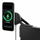 Spigen Tesla Model Y(~Juniper 2026)/3(~ Highland 2026)/S/X Qi2 MagSafe Handyhalterung mit Ladefunktion【Montage ohne Klebstoff】 KFZ Auto Handyhalterung Kompatibel mit iPhone 17/16/15/14/13 Pro Max Air