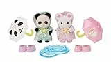 Sylvanian Families - 5748 Erlebniskindergarten Freunde “Regenwetter” - Figuren für Puppenhaus