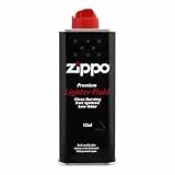 Zippo Unisex – Erwachsene Original f. Benzin Feuerzeuge 125 ml mit Kunststoff-Ventil, schwarz, 1-Pack