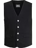 Jan Vanderstorm Herren Weste Torell dunkelgrau, 2XL (XXL) - 62