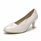 Damen Pumps Elegant und Bequem Pumps Beige 42