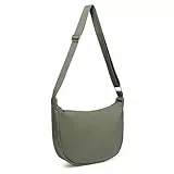 Miss Lulu Damen Halbmond Crossbody Schultertasche, Wasserdichte Nylon Umhängetasche mit Verstellbarem Gurt, Hobo Schultertasche für Freizeit & Reisen, Tragbare Halbmond-Tasche Umhängetasche