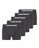 bruno banani Herren Shorts Contest - 5er Set - Boxershorts Herren Baumwolle mit Stoffgummibund - ohne Eingriff - Memory Effekt anthrazit, L