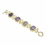 Süßwasserweißes Biwa-Perlen-Amethyst-Armband Ersatzteile