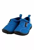 Sterntaler Badeschuhe Zipper – Unisex Baby Aquaschuhe mit seitlichem Reißverschluss – Strukturierte Sohle – Kinder Wasserschuhe - flexibel & schnelltrocknend - Bademode - Farbe königsblau, Größe 24