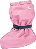Playshoes Baby Regenfüßlinge mit Fleece-Futter, leichte Krabbel-Schuhe für Jungen und Mädchen, mit Playshoes-Motiv, Pink (Rosa 14)Small
