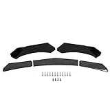 Qiilu Frontstoßstangenlippe, 5 Stück Frontstoßstangenlippen-Körper-Kit, Universal-Lippensplitter, Spoiler, Diffusor, Canard-Schutz für Auto