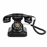 RDYMONKEY Audio-Gästebuch Hochzeit, Retro-Telefon für persönliche Sprachnachrichten, Gästebuch Alternative für Hochzeiten, Partys & Geburtstage, 8GB Speicher (Schwarz)