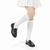 Abeillo Trachtensocken Damen Winter,Baumwolle Trachten Kniestrümpfe Dirndlstrümpfe,Oktoberfest Trachtenstrümpfe Häkellook,für Trachtenfest Oktoberfest Volksfest Tracht Hochzeit