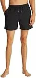 Tommy Hilfiger Herren Badeshorts Medium Drawstring mit Logo, Schwarz (Black), L
