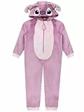 Disney Stitch Onesie | Lilo Und Stitch Schlafanzug | Mädchen Jumpsuit | Jumpsuit Kinder Mädchen | Schlafoverall Kinder | Lila 140