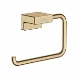 hansgrohe AddStoris - Handtuchring, Handtuchhalter für Wandmontage, verdeckte Befestigung, Badezimmer Zubehör, Brushed Bronze, 41754140