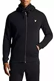 Lyle & Scott Zip Kapuzenpullover für Herren in Grau | Premium Zipper Basic Hoodie Pullover mit Reißverschluss | Winterpulli Herren Warm Hoodie | Sweatjacke aus 100% Baumwolle