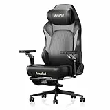 AutoFull M6 Pro 2.0 Gaming Stuhl | Weltweit erster Gaming Chair mit Belüftung & Heizung, 6D-Armlehnen, Dynamischer Lendenstütze & Fußstütze | Playseat für Gaming & Büro (Schwarz)