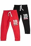 Chicco Kinder und Jungen Set Lange Hosen aus Leichtem Sweatstoff Kompressionshose (2er Pack)