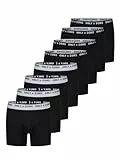 Only & Sons Boxershorts Herren lang ONSSCOTT 8er Pack Baumwolle Basic Trunks Unterhosen Unterwäsche Retroshorts Set Boxer Shorts Stretch, Größe:L, Farbe:Black (Pack 3)