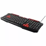Deltaco GAM-024UK Gaming Tastatur, Englisches Tastaturlayout schwarz