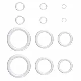 DEARMAMY 12 STK Adventskranz aus Schaumstoff Ornament Weihnachtsdekorationen Bastelkugeln aus Styropor Weihnachtsschmuck aus Ringe Weihnachtsgirlande Kranz Handwerk Kreis Kranz DIY Ring